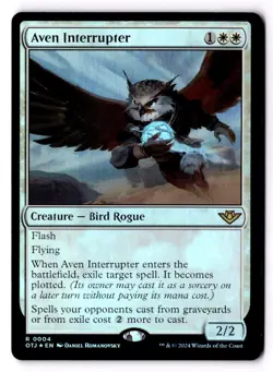 Aven Interrupter Foil 4 R Outlaws of Thunder Junction Near Mint - Image 1