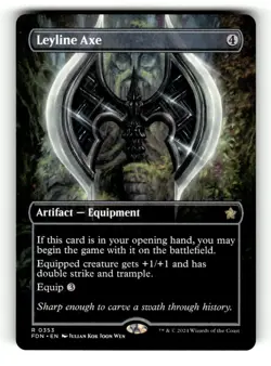 Leyline Axe (Borderless) Foundations 353 Near Mint 2 - Image 1