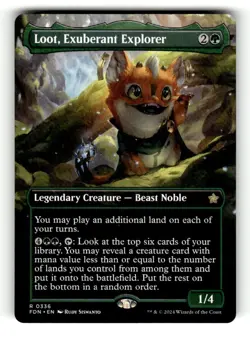 Loot, Exuberant Explorer (Borderless) Foundations 336 Near Mint - Image 1