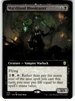 Marshland Bloodcaster (Extended Art) 370 R Commander 2021 Near Mint - Image 1