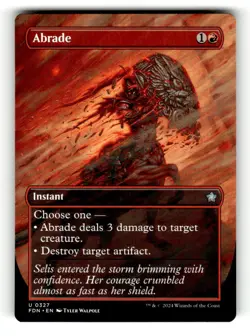 Abrade (Borderless) Foundations 327 Near Mint Z - Image 1