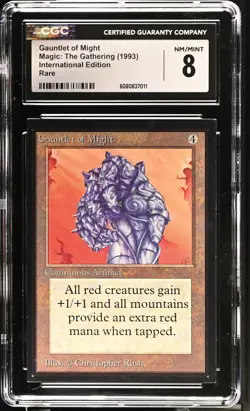 CGC 8 NM/Mint - Gauntlet Of Might - International Edition - Vintage MTG - Image 1