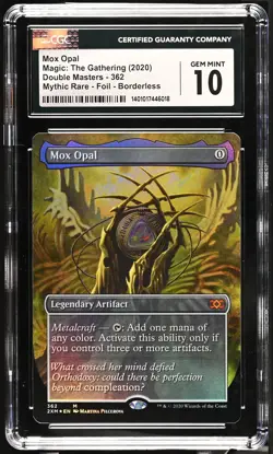 CGC 10 Gem Mint - Mox Opal Borderless Foil Double Masters 362 - Image 1