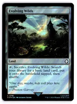 Evolving Wilds (Surge Foil) Foil 791 C Universes Beyond: Fallout Near Mint 3 - Image 1