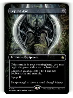 Leyline Axe (Borderless) Foundations 353 Near Mint 1 - Image 1