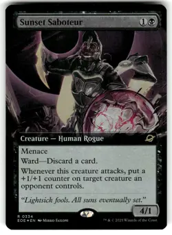 Sunset Saboteur (Extended Art) Edge of Eternities 334 NM FOIL - Image 1