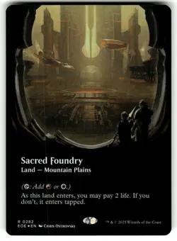 Sacred Foundry (Borderless) Edge of Eternities 282 NM FOIL - Image 1