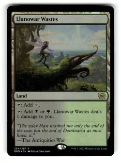 Llanowar Wastes The Brothers' War 264 MP FOIL - Image 1
