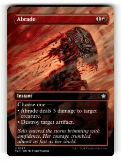 Abrade (Borderless) Foundations 327 Near Mint X - Image 1