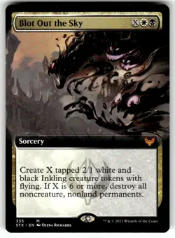 MTG - Blot Out the Sky (Extended Art) 335 - Strixhaven: School of Mages NM - Image 1