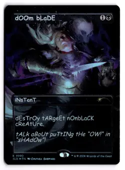 dOOm bLaDE (Rainbow Foil) Foil 9990 R Secret Lair Drop Series Near Mint - Image 1