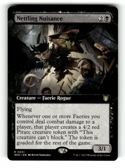 Nettling Nuisance (Extended Art) Commander: Wilds of Eldraine 51 Near Mint - Image 1