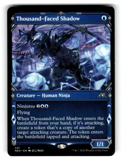 Thousand-Faced Shadow (Showcase) Kamigawa: Neon Dynasty 337 Near Mint - Image 1