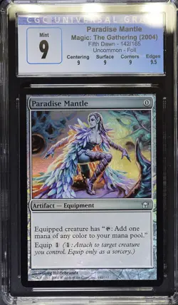 CGC 9 Mint - Paradise Mantle Foil - Fifth Dawn - Magic The Gathering - Image 1