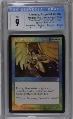 CGC 9 Mint - Akroma, Angel Of Wrath Time Spiral Timeshifted Foil - MTG - Image 1