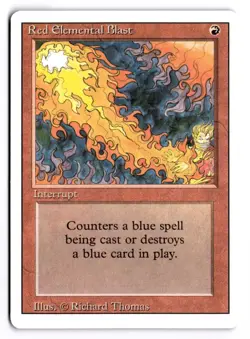 Red Elemental Blast Normal Revised Edition Near Mint 4 - Image 1