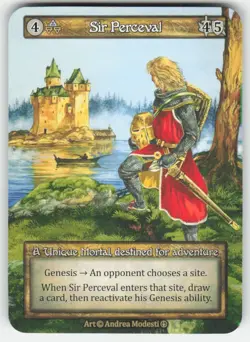 Sir Perceval Arthurian Legends Air Earth NM - Image 1