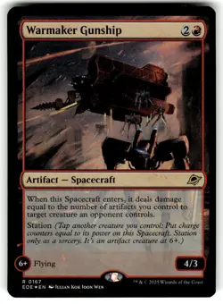 Warmaker Gunship Edge of Eternities 167 Near Mint FOIL - Image 1