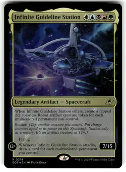 Infinite Guideline Station Edge of Eternities 219 Near Mint FOIL 1 - Image 1