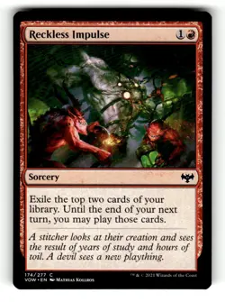 Reckless Impulse Innistrad: Crimson Vow 174 Near Mint 1 - Image 1