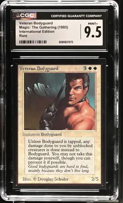 CGC 9.5 Mint+ - Veteran Bodyguard - International Edition - Vintage MTG - Image 1