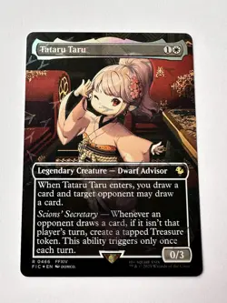 Tataru Taru Borderless Chocobo Track Foil 0466 MTG Final Fantasy Promo NEW - Image 1