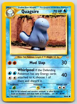Quagsire - Neo Revelation 48/64 Vintage Yuka Morii Pokemon Card LP - Image 1
