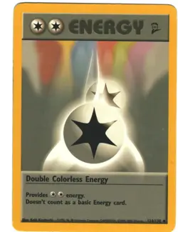 Double Colorless Energy 124/130 Base Set 2 Regular Uncommon Pokemon TCG - Image 1