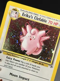 ERIKA'S CLEFABLE Pokemon Card - WOTC - 1st Edition - Gym Heroes - 3/132 - NM (A) - Image 4