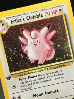 ERIKA'S CLEFABLE Pokemon Card - WOTC - 1st Edition - Gym Heroes - 3/132 - NM (A) - Image 5