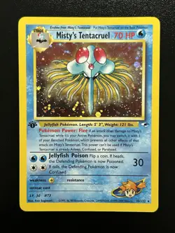 MISTY'S TENTACRUEL Pokemon Card - WOTC - 1st Edition - Gym Heroes 10/132 NM (B) - Image 1
