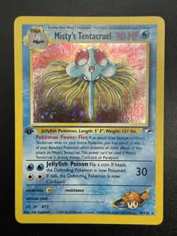 MISTY'S TENTACRUEL Pokemon Card - WOTC - 1st Edition - Gym Heroes 10/132 NM (B) - Image 2