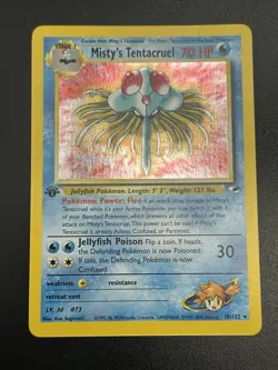 MISTY'S TENTACRUEL Pokemon Card - WOTC - 1st Edition - Gym Heroes 10/132 NM (B) - Image 3