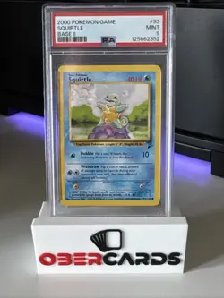 PSA 9! VINTAGE! - Squirtle 093/130 - Base Set 2 Pokemon TCG - Image 1