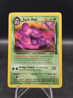 Pokemon TCG Dark Muk 41/82 Team Rocket Unlimited Regular Uncommon NM - Image 1
