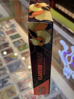 ✅ Pokemon TCG Flareon Eeveelution Vmax Premium Collection Box Factory Sealed 820650851308 - Image 2