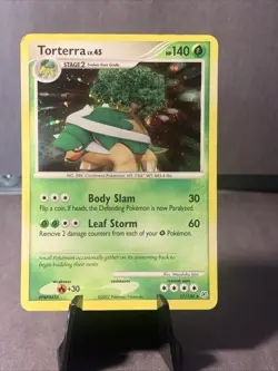 Pokemon TCG Torterra Holo Rare Diamond and Pearl Set #17/130 2007 LP - Image 2