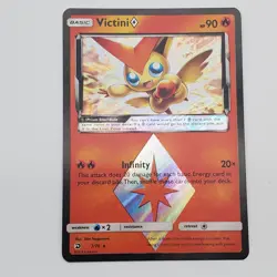 Pokemon Card - Victini - Prism Star Holo Rare (7/70) SM Dragon Majesty NM - Image 1