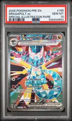 PSA 10 Gem Mint - Dragapult Ex SAR 165 Prismatic Evolutions - Pokemon TCG - Image 1