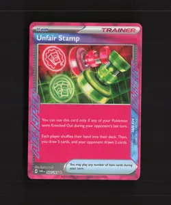 Unfair Stamp 165/167 Twilight Masquerade ACE SPEC Holo Rare Pokemon Card NM - Image 1