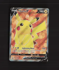 Pikachu V 157/172 Brilliant Stars Full Art Ultra Rare Holo Pokemon Card NM - Image 1