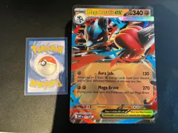 Pokemon TCG Mega Lucario Ex MEP 012 Blackstar Promo (JUMBO) - Image 1
