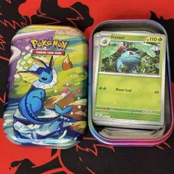 50 Pokemon Holo / Reverse Holo English Only Card Lot In Prismatic Tin 2 EX Bonus - Image 4