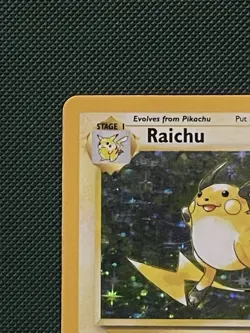 Raichu Holo Rare 14/102 Base Set WOTC 1999 Vintage Pokemon Card LP/MP Condition - Image 2