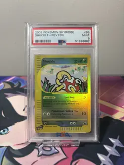 2003 POKEMON SKYRIDGE #96 SHUCKLE-REVERSE FOIL PSA 9 - Image 1