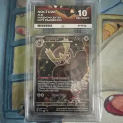 Noctowl - 141 - Pokemon Center Stamped Promo - 2024 - ACE GEM MINT 10! - Image 1