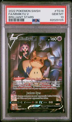 Pokemon Mimikyu TG16/TG30 Brilliant Stars PSA 10 - Image 3