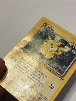 1999 Pokemon 1st Edition Jungle PIKACHU No. 60 * Heavy Played - Image 2