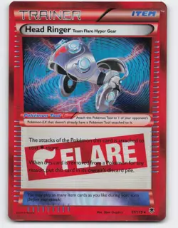 2014 Pokemon, Phantom Forces, #97/119 Head Ringer, Flare, Holo Rare (b) - Image 1