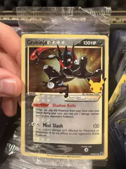 Greninja Gold Star Promo - SWSH144 Pokemon Holo Celebrations - SEALED - Image 1